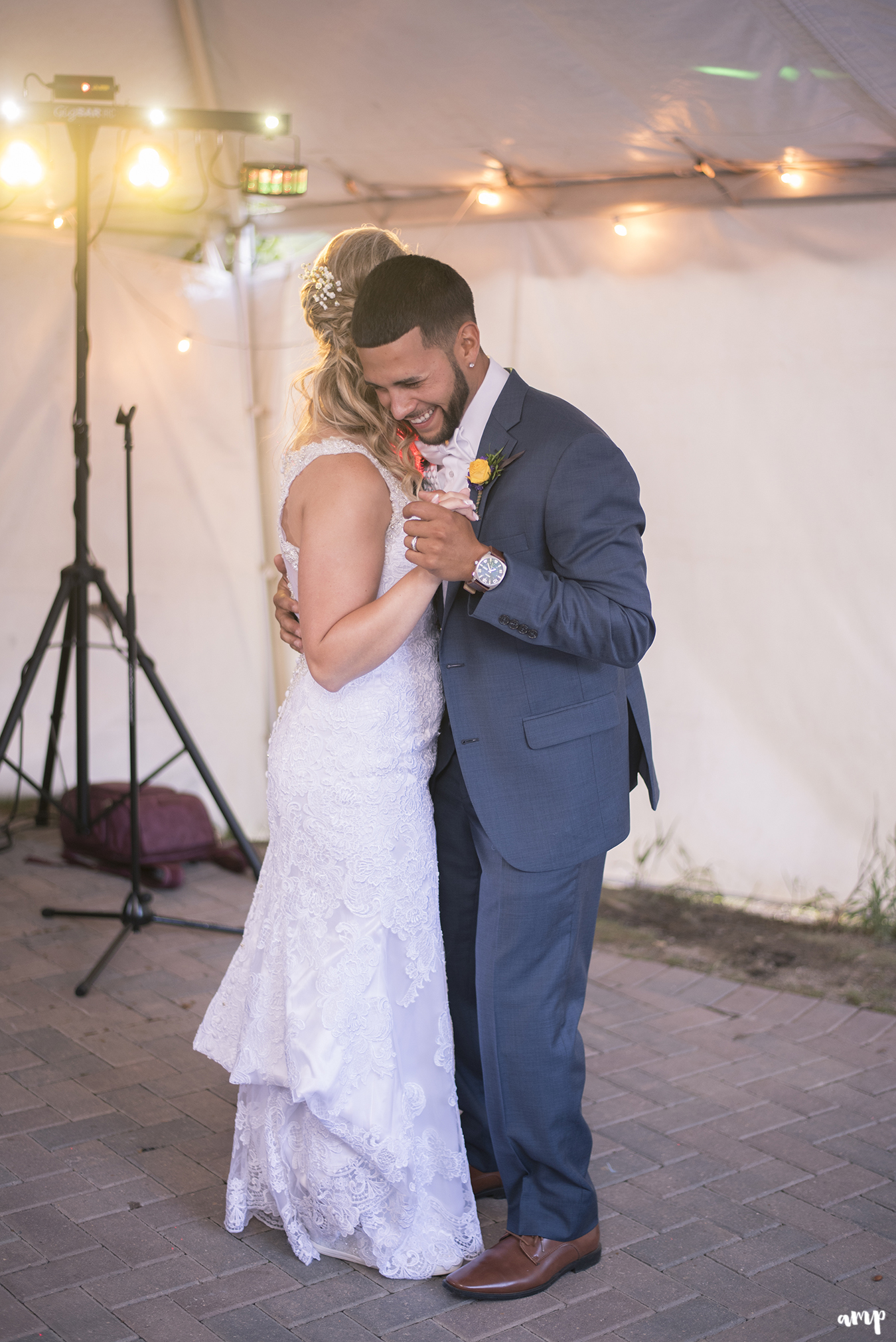 Bride & Groom's first dance at the Crested Butte Mountain Wedding Garden