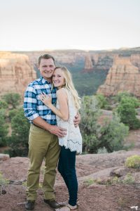 Engagement session on the Colorado National Monument, Grand Junction