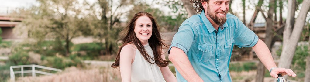 Andy & Brandie | Tandem Bicycle Engagement Photos